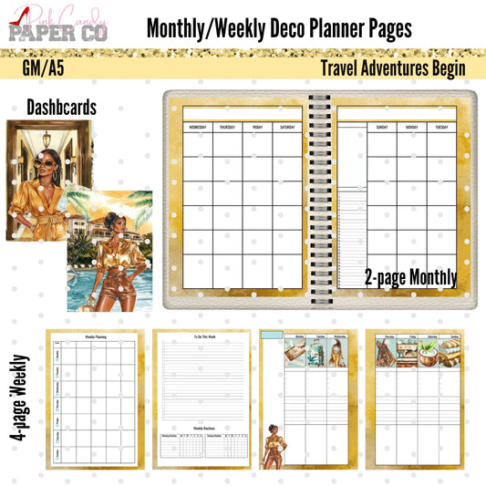 Monthly Deco. Travel Adventures Begin