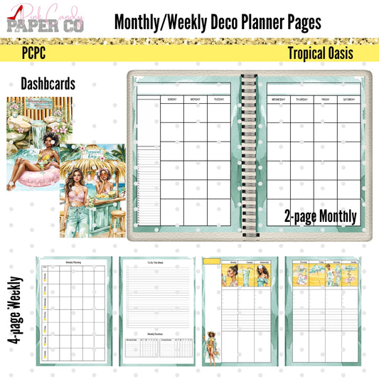 Monthly Deco. Tropical Oasis