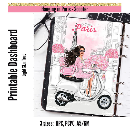 Dashboard. Scooter Ride in Paris LT