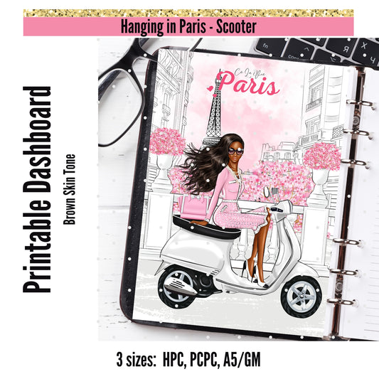 Dashboard. Scooter Ride in Paris BR