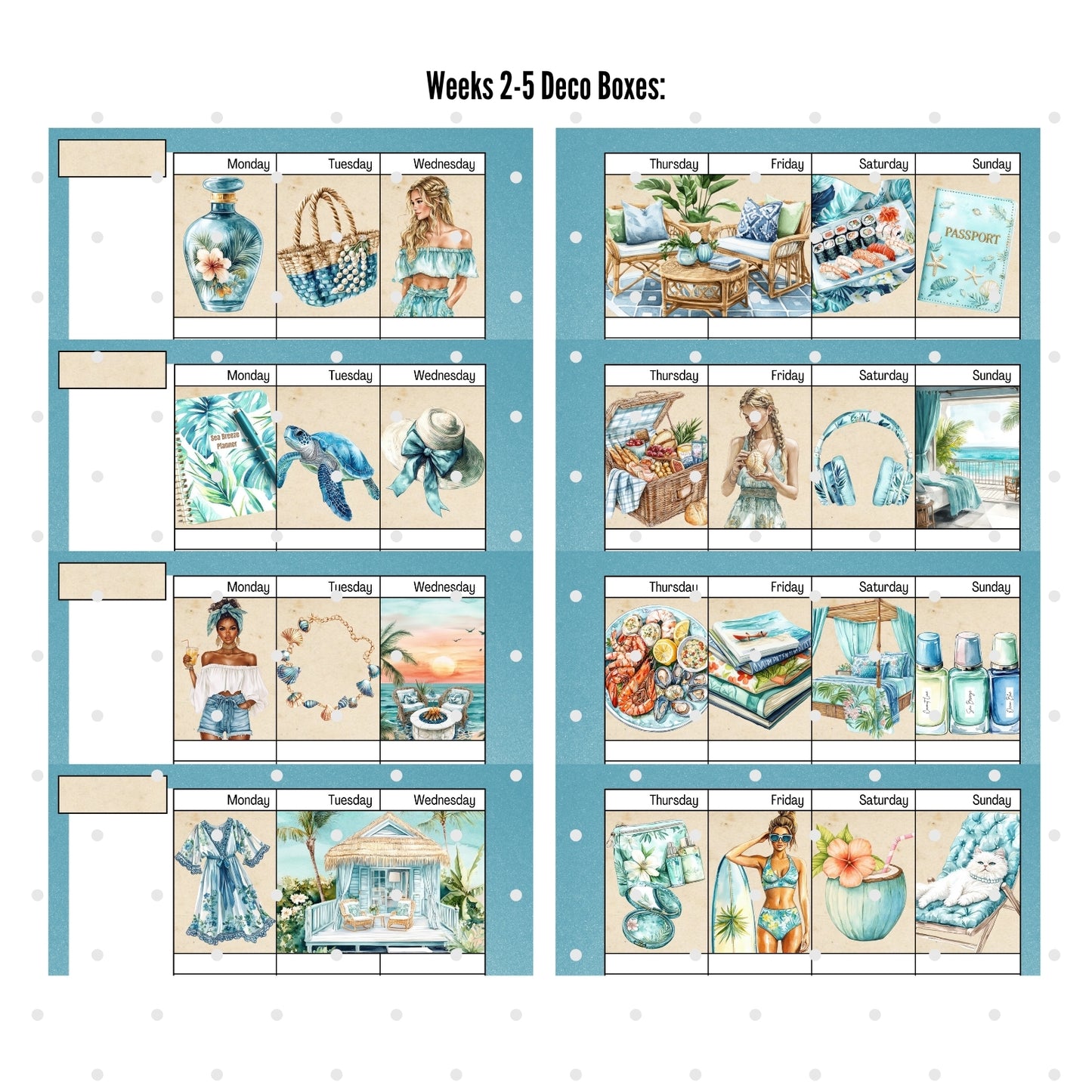 Monthly Deco. Sea Breeze Escape