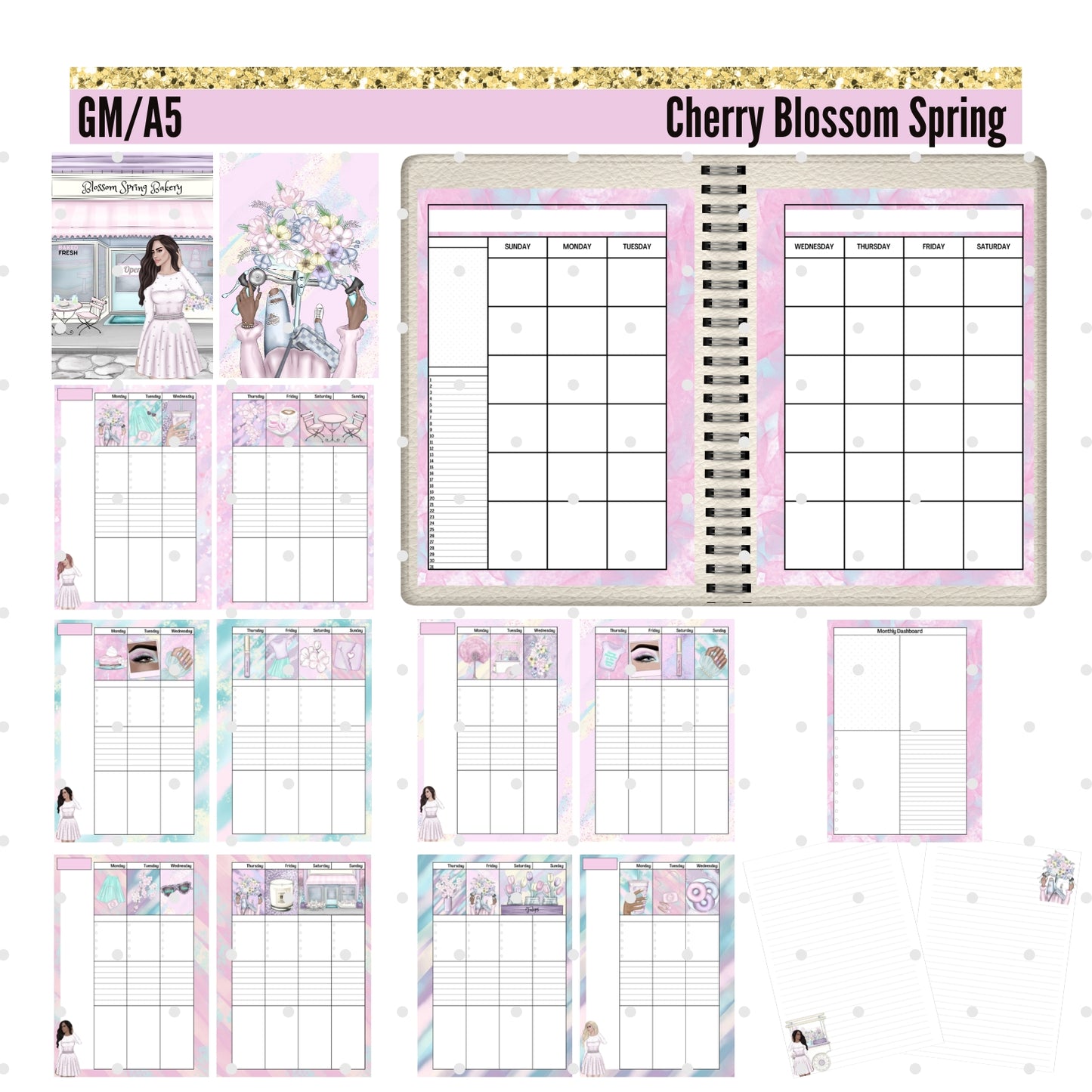 Monthly Deco. Cherry Blossom Spring