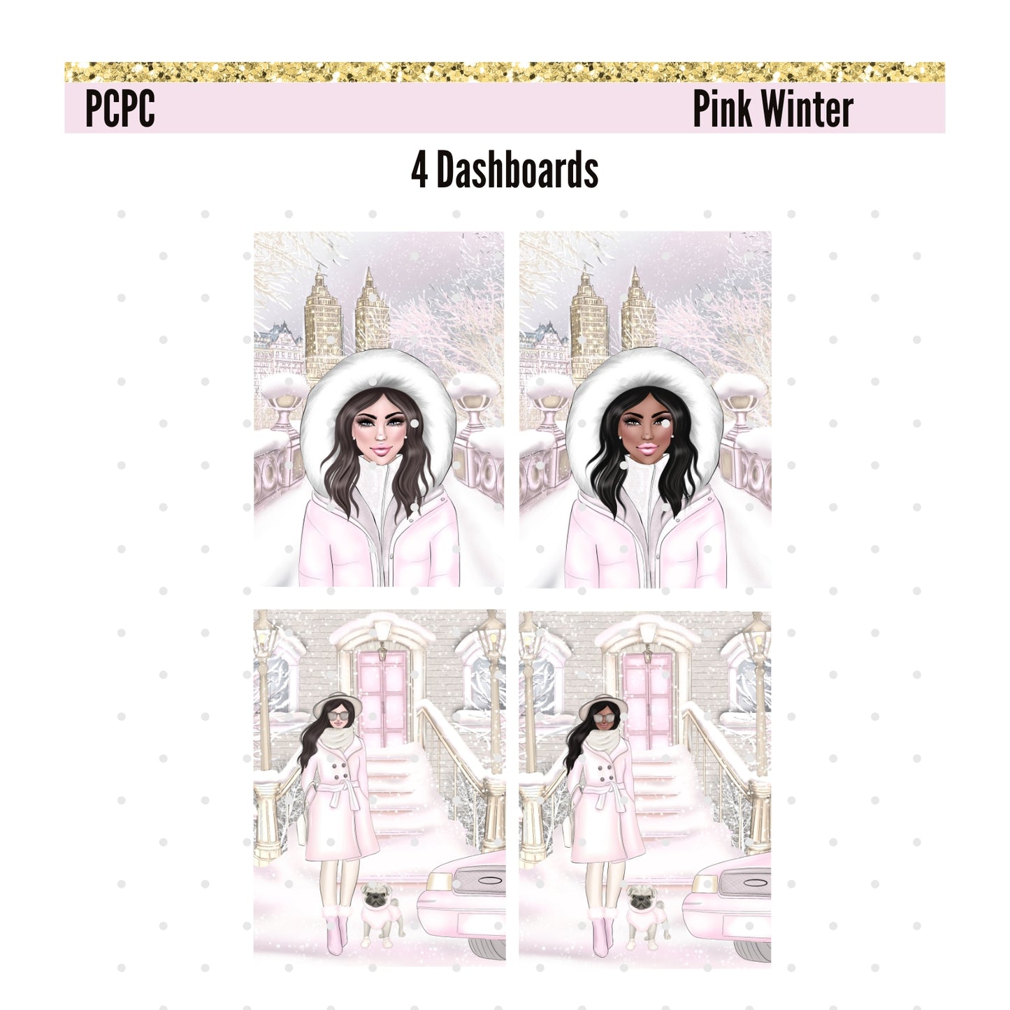 Monthly Deco. Pink Winter