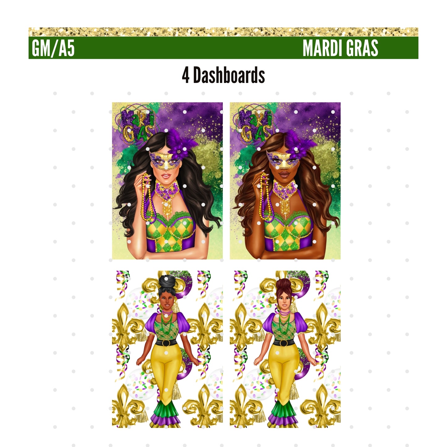 Monthly Deco.  Mardi Gras