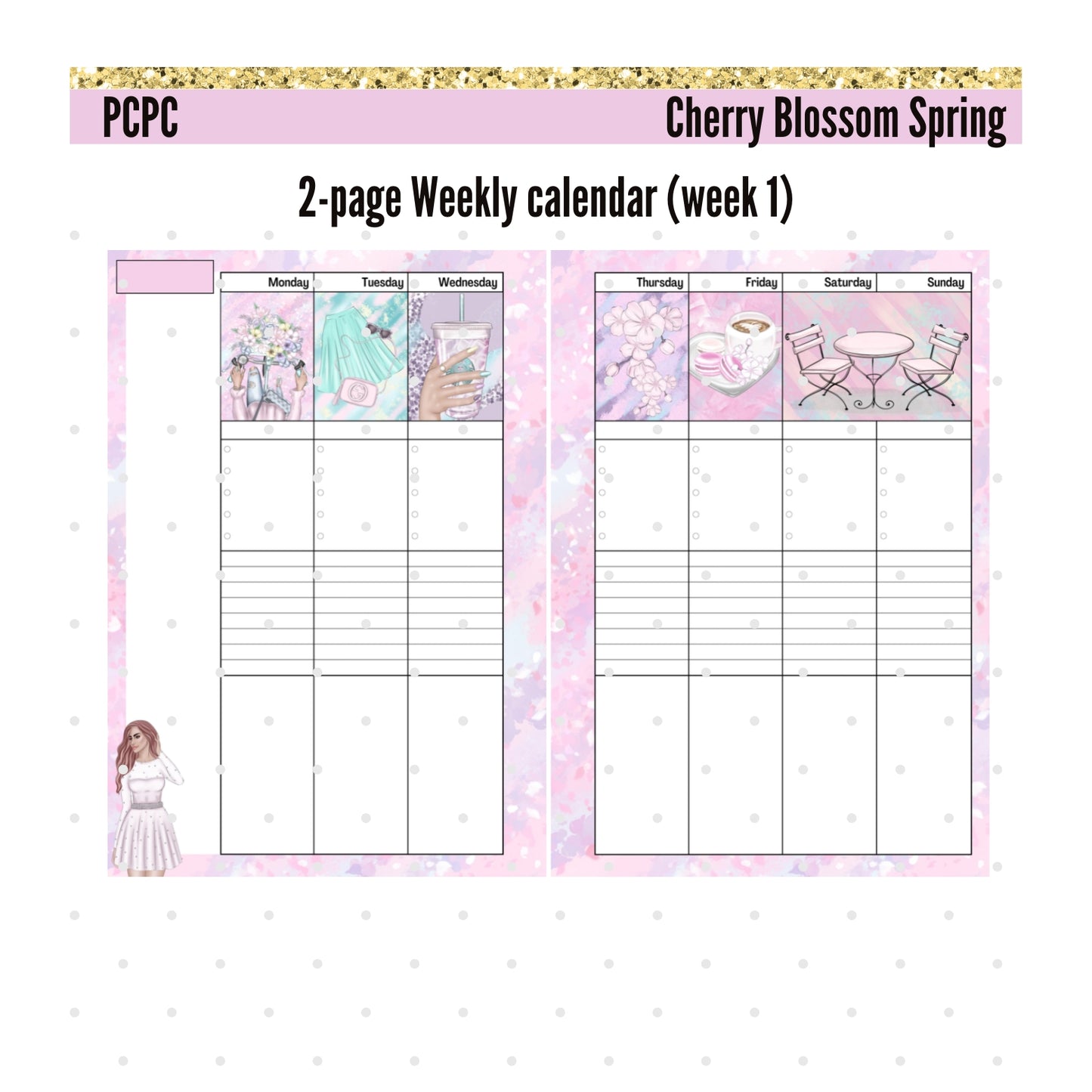 Monthly Deco.  Cherry Blossom Spring