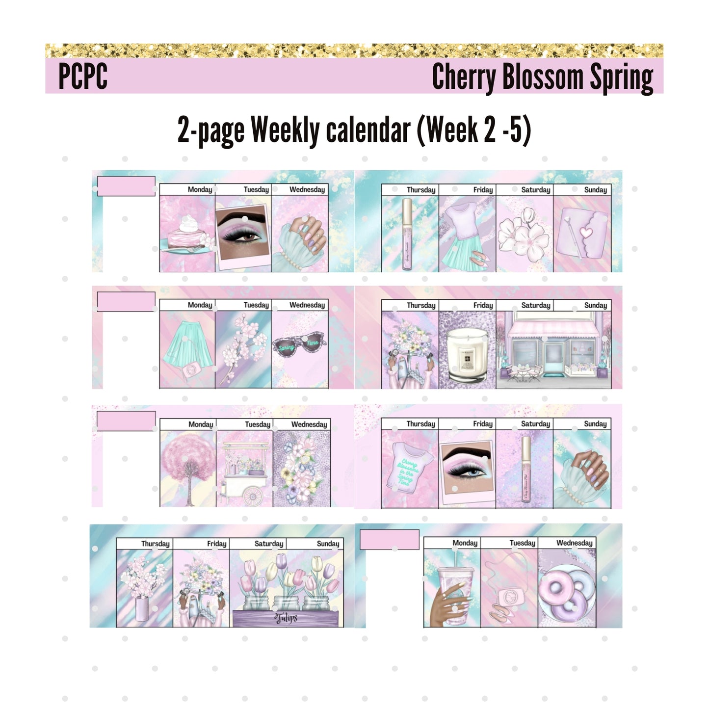 Monthly Deco.  Cherry Blossom Spring