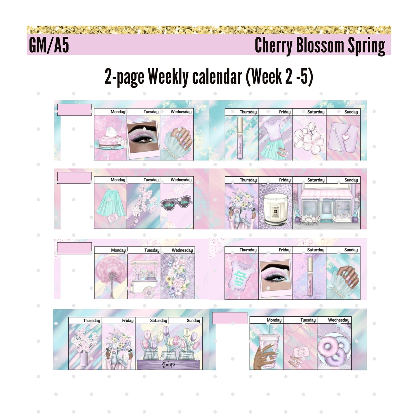 Monthly Deco. Cherry Blossom Spring