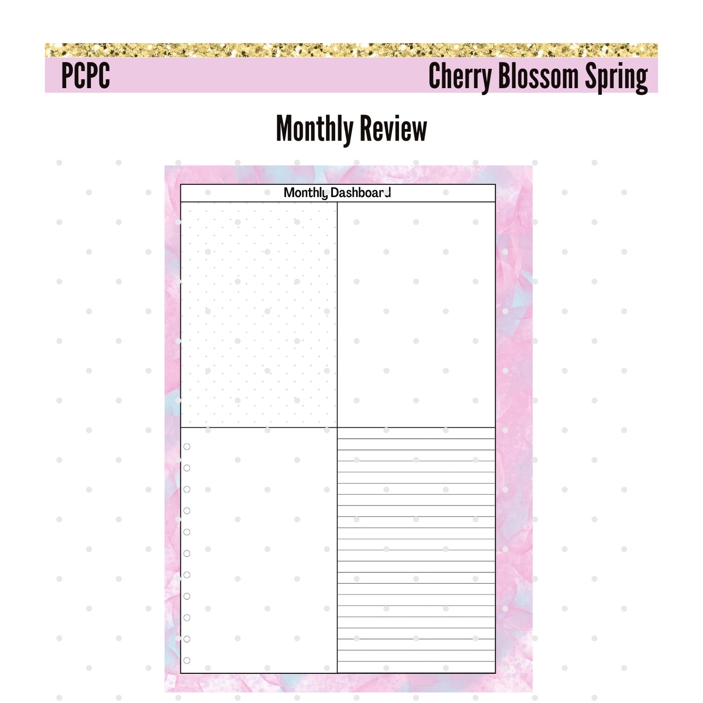 Monthly Deco.  Cherry Blossom Spring