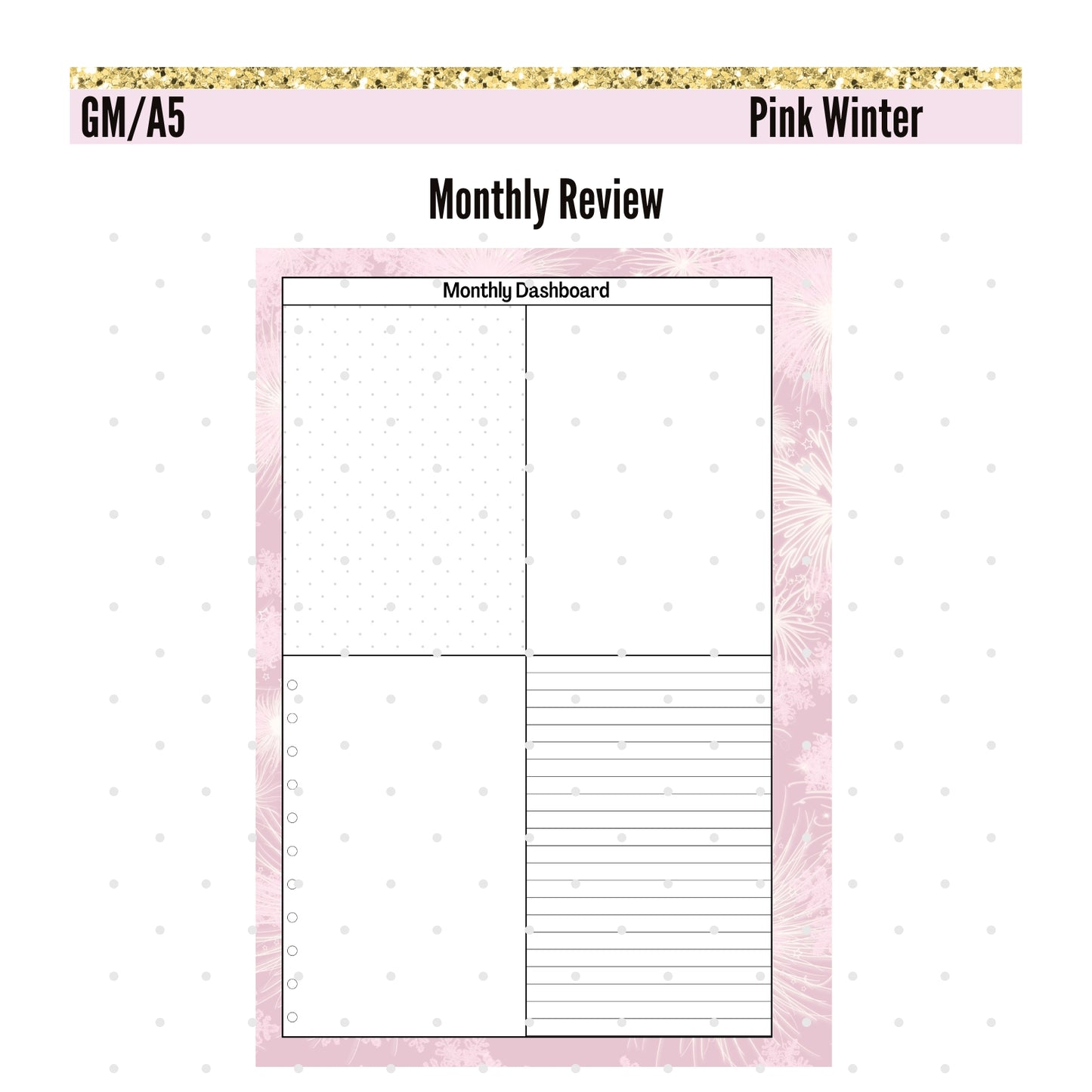 Monthly Deco. Pink Winter