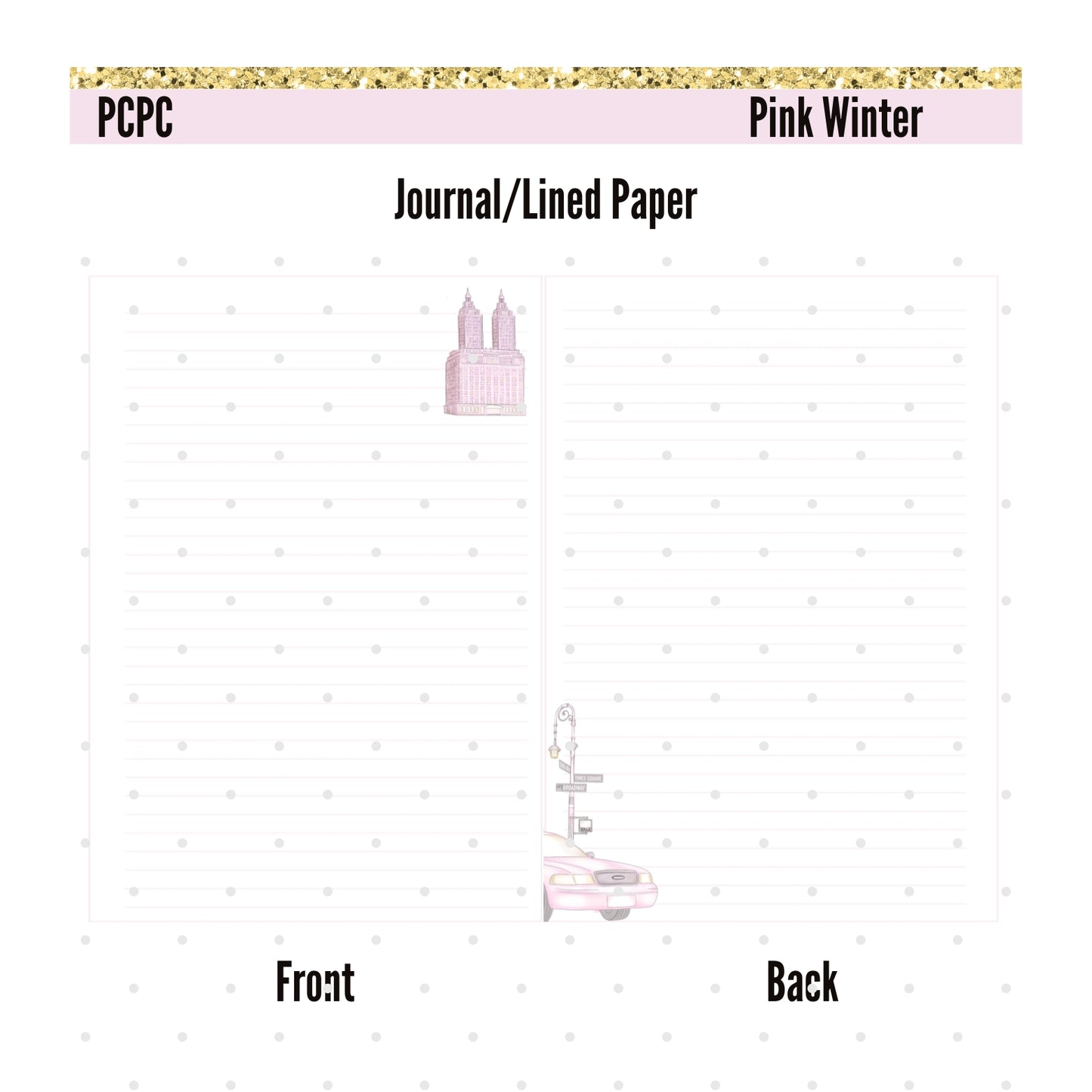 Monthly Deco. Pink Winter