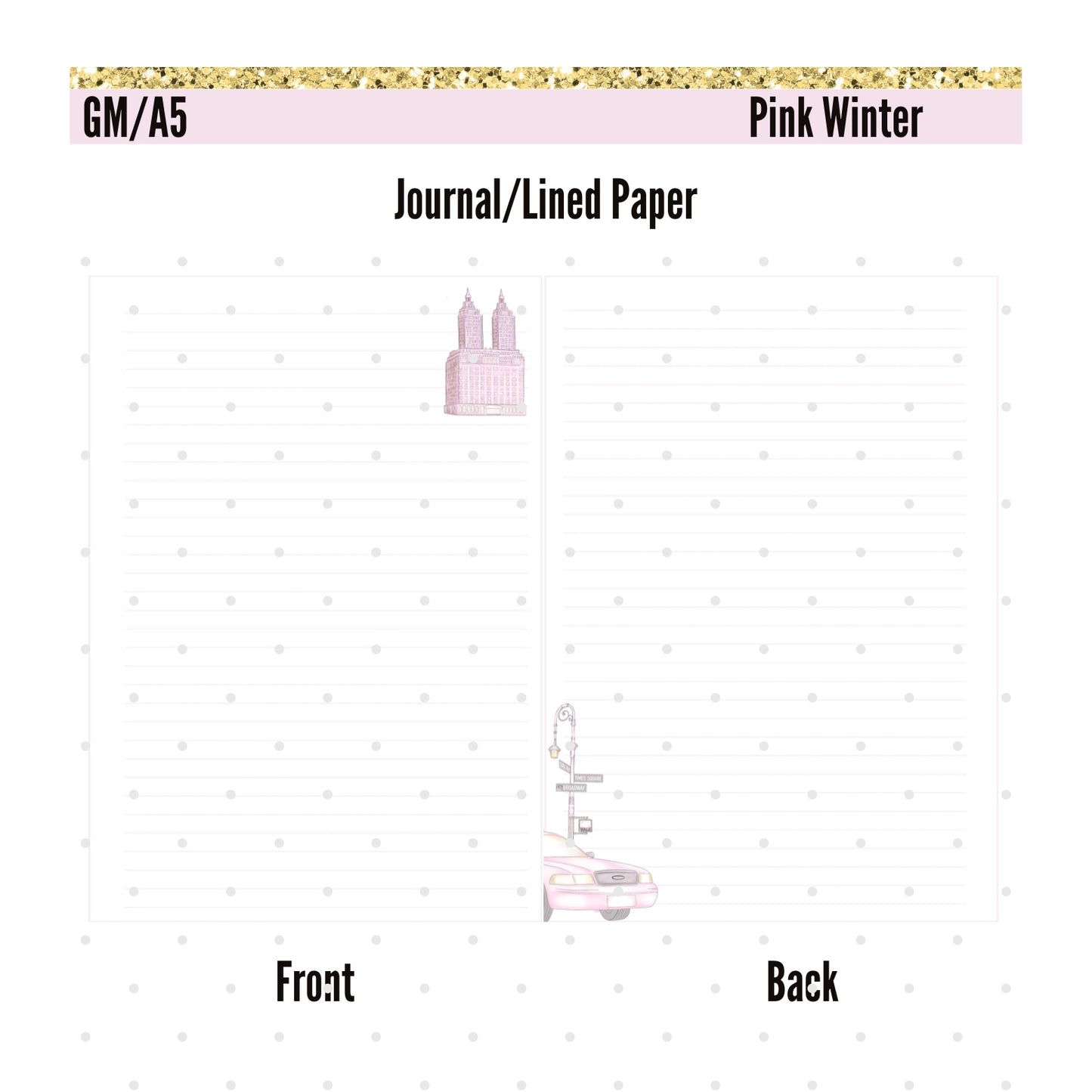 Monthly Deco. Pink Winter